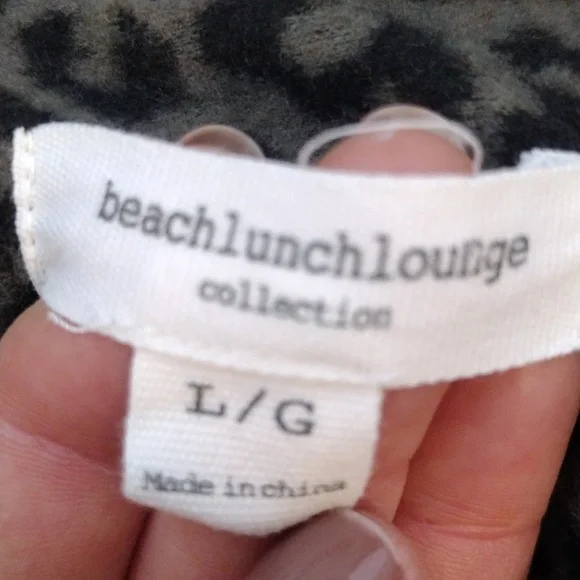 beachlunchlounge Women's Black Leopard Print Shirt - Picture 2 of 5